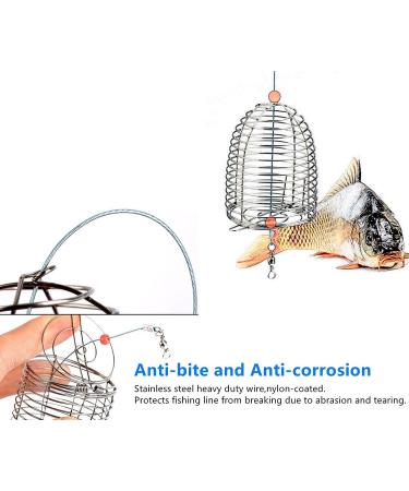 10Pcs Carp Fishing Bait Trap Cage Feeder Basket Holder Tackle Kit - Size L/M/S Available - Buy Online on GoSupps.com