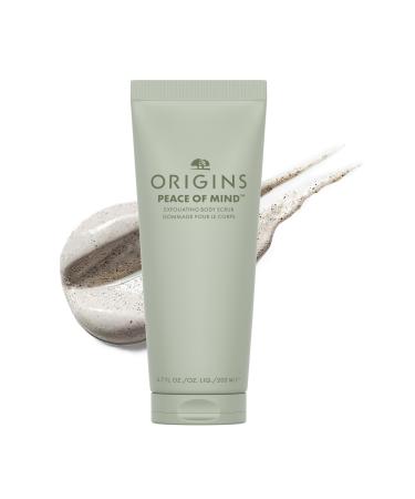 Origins Peace of Mind Exfoliating Body Scrub | Smooths Rough Skin | With Bamboo Peppermint Basil and Eucalyptus Blend 6.7 Fl Oz