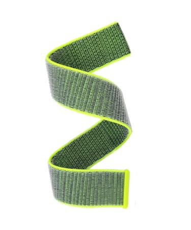 Abanen Hook and Loop Quick Dry Watch Band for Fenix 6/Fenix 5/ Fenix 7/EPIX 2, 22mm Woven Nylon Ultralight Sport Wristband Strap for Garmin Fenix 6 Pro/Sapphire,Instinct,Forerunner 955 Bright green