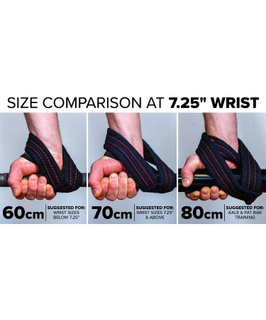 SERIOUS STEEL FITNESS Figure 8 Straps | Deadlift & Axle Bar Lifting Straps | Heavy Duty and Strongman Straps - Black (80 CM - 3 Sizes) - Buy Online on GoSupps.com