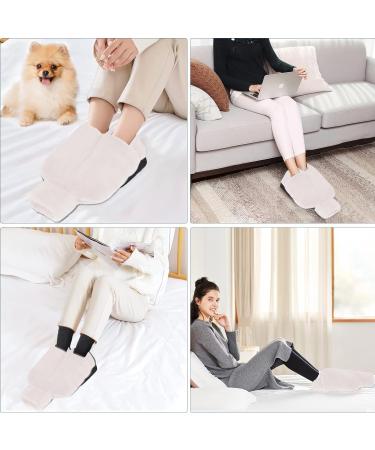 Buy 2L Large Foot Warmer Hot Water Bottle - Electric-Free Plush Beige & Gray 2-in-1 Foot Heater for Cozy Comfort - Buy Online on GoSupps.com
