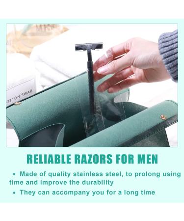 50 Pack Twin Blade Disposable Razors for Men & Women - Stainless Steel Travel Shaving Razors with Safety Cap for Sensitive Skin - Buy Online on GoSupps.com