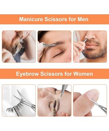 CGEB Cuticle Scissors for Women - Stainless Steel Curved Manicure Scissors for Nail, Dry Skin, Eyebrow & Eyelash Care - Buy Online on GoSupps.com