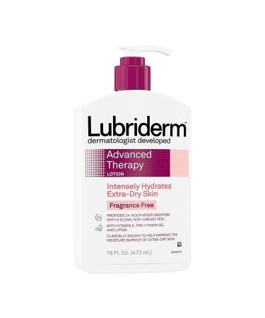 Lubriderm Advanced Therapy Fragrance-Free Moisturizing Lotion 16 fl. oz (Pack of 2) - Buy Online on GoSupps.com