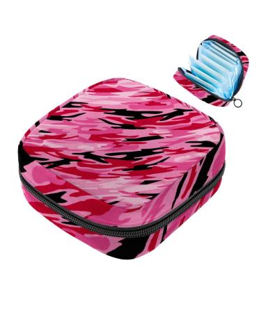 Military napkin storage bag portable for women teenagers girls menstrual cup still pillow holder pink color 2