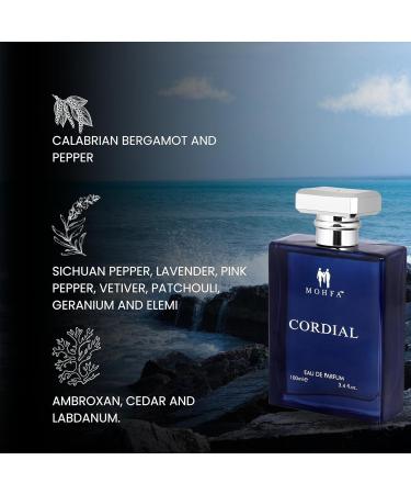 DJ Cordial Luxury Men s Perfume with Pepper Patchouli Vetiver & Lavender | Refreshing Long Lasting Fragrance Scent 100 ml - Buy Online on GoSupps.com