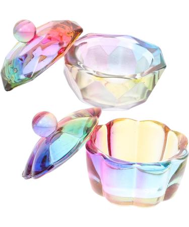 minkissy 10 Pcs Nail Cup Crystal Colored Glass Brush Washing Container Glass Nail Art Cup Nail Dish Nail Liquid Cup Nail Art Accessories Dish for Acrylic Nails Acrylic Nail Tools Shot Glass - Buy Online on GoSupps.com