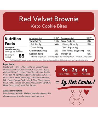 ChipMonk Keto Cookie Bites Cake Bundle - Keto Snacks with Zero or Low Carb Gluten-Free Keto Cookies High Fat Protein Low Sugar Dessert Snack Foods for Ketogenic Diets - 2 Pouches (16 Bites) - Buy Online on GoSupps.com
