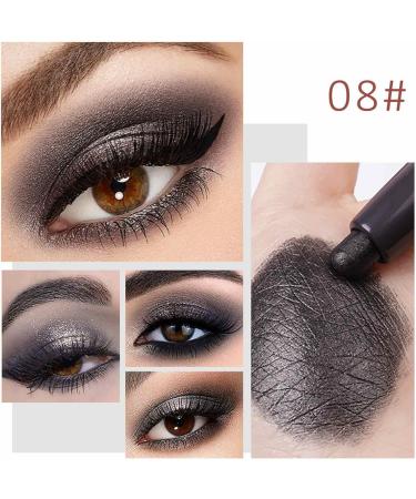 Eyeshadow Sticks for Eyes - Shimmer Creamy Eyeshadow Pencil Waterproof Long Lasting Smoky Eye Makeup Eyeshadow Pencil Crayon Sritob 08#pearl Black - Buy Online on GoSupps.com