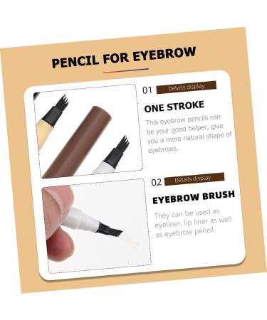 Angoily 8 Pcs Four Forked Eyebrow Pencil Miss Cosmetic Eyebrow Powder - Buy Online on GoSupps.com