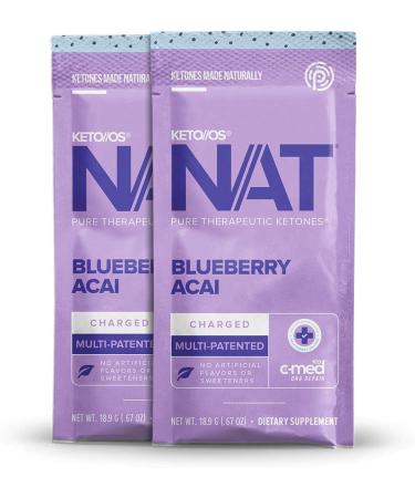 Keto//OS NAT Blueberry Acai Charged - Exogenous Ketones BHB Salts (20 Count) - Buy Online on GoSupps.com