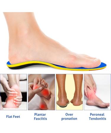 Buy Hellomamma Plantar Fasciitis Arch Support Insoles - Shock Absorbing Orthotic Inserts for Men & Women - Flat Feet Pain Relief - Buy Online on GoSupps.com