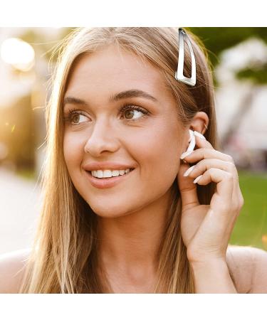 24 Silver Double Grip Hair Clips - Metal Snap Hair Barrettes | Salon Supplies - Buy Online on GoSupps.com