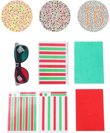 Semme Eye Training Cards for Myopia Strabismus & Amblyopia | Red-Green Glasses Included - International Shipping - Buy Online on GoSupps.com