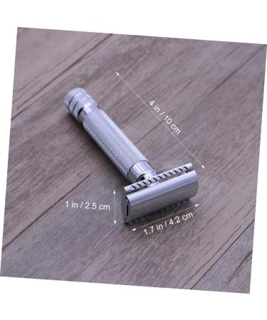 Beavorty Wooden Safety Razor for Men | Premium Double Edge Razor with Silver Holder - Eco-Friendly Grooming - Buy Online on GoSupps.com