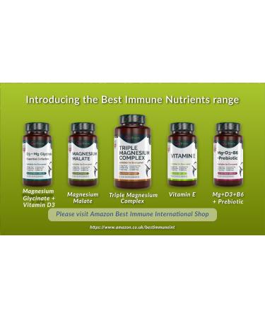 Premium Natural Magnesium Glycinate 500mg - 100 Vegan Capsules - Highest Bioavailability - Buy Online on GoSupps.com