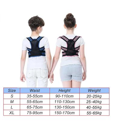 Adjustable Posture Corrector Back Support Belt Orthopedic Corset Spine Back Lumbar Shoulder Braces Blue L - Buy Online on GoSupps.com