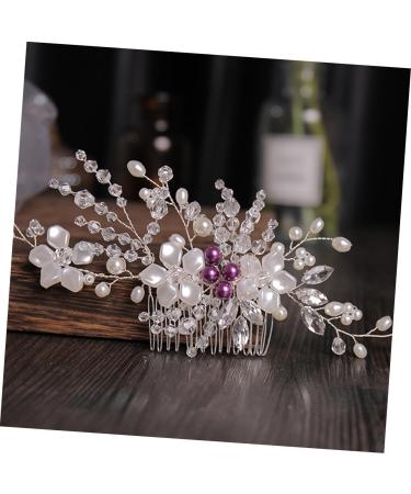 Didiseaon 1pc Braided Flower Comb Hair Comb Hair Accessory for Women Wedding Headdress Wolf Tail and Ears Bridal Headpiece Flower Headband White Wire Bride Accessories The Flowers - Buy Online on GoSupps.com
