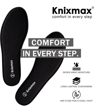 Knixmax Memory Foam Shoe Inserts for Women - Comfort Insoles for Sneakers & Boots - Buy Online on GoSupps.com