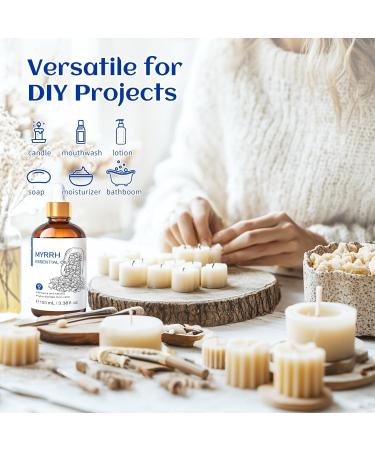 HIQILI 100ML Myrrh Essential Oil & 30ML Baby Powder Fragrance Oil for DIY Diffuser - Buy Online on GoSupps.com