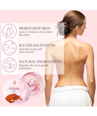 Exfoliating Body Scrub Pomegranate Seeds Body Scrub Exfoliator Body Exfoliator Pomegranate Seeds & Shea Butter Scent Dead Skin Remover Nourish & Brighten Body Skin Care 200g - Buy Online on GoSupps.com