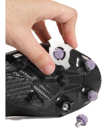STUDIAMONDS Rubber Studs for Football Boots | 14 Translucent Purple Soccer Cleats with Standard Thread | International Shipping Available - Buy Online on GoSupps.com