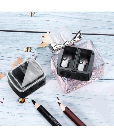 12-Piece Cosmetic Pencil Sharpeners - Dual Hole Lip Liner & Eyeliner Sharpener Set - Buy Online on GoSupps.com