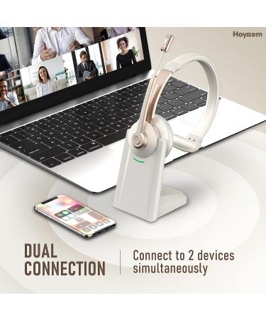 Wireless Bluetooth Headset with Noise Canceling Microphone - Trucker Headset for Office Work & Conference Calls - Buy Online on GoSupps.com