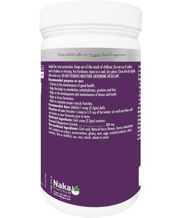 Naka Platinum Magnesium Citrate Calming Natural Berry Flavour (600g) 600 g (Pack of 1) - Buy Online on GoSupps.com