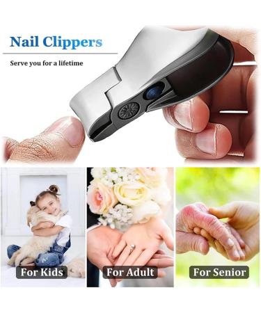 1/3 Opening Nail Clippers - Wide Jaw Nail Cutter for Thick Nails | Sturdy Thick Fingernail Toenail Clippers Cutter for Men Women with Ingrown Nails - Buy Online on GoSupps.com