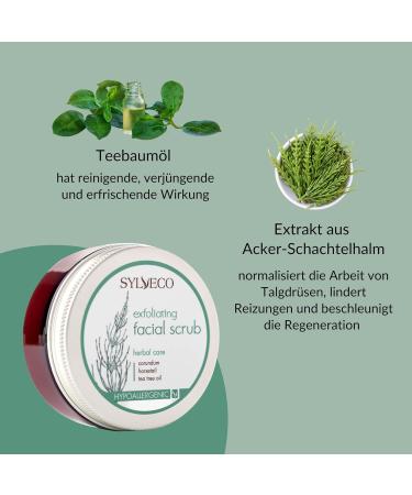 SYLVECO Cleansing Face Scrub 85 g - Creamy Exfoliating Face - Face Scrub Skincare Natural Cosmetics for Women and Men - Buy Online on GoSupps.com