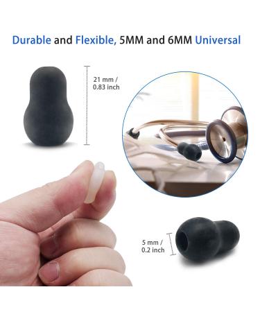 2 Pcs Stethoscope Replacement Parts Adult and Pediatric Replacement Diaphragm and 1 Name Tag 2 Pair Silicone Stethoscope Ear Tips Accessories for Stethoscope - Buy Online on GoSupps.com