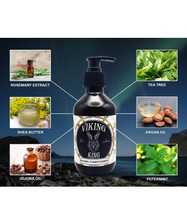 Viking King Beard Conditioner - Tea Tree & Mint - 300ml | Best Beard Care for Men - International Shipping Available - Buy Online on GoSupps.com