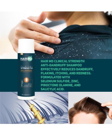 HairMD Clinical Strength Shampooing anti-pelliculaire 250 ml - Buy Online on GoSupps.com