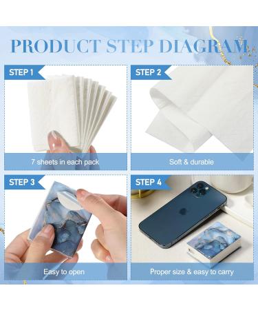 80 Packs 4 Ply Marble Pocket Travel Size Facial Tissues - Hand Paper Napkin Bulk for Guests - Ideal for Wedding Anniversary Party & Welcome Bags - Buy Online on GoSupps.com