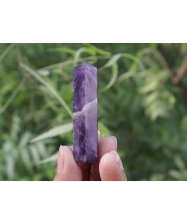 Third Eye Crystals Amethyst Point - Home Decor Reiki Gemstones Good Luck Towers & Religious Gifts - Buy Online on GoSupps.com