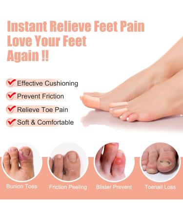 Breathable Gel Toe Caps for Toe Protection - Large Size for Ingrown Missing & Blistered Toenails - International Shipping Available - Buy Online on GoSupps.com
