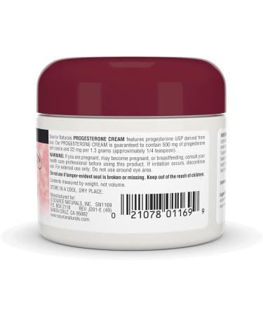 Buy Source Naturals Progesterone Cream - Women's Health Support - High Purity & Paraben Free - 2 Oz Jar - Fast International Shipping - Buy Online on GoSupps.com