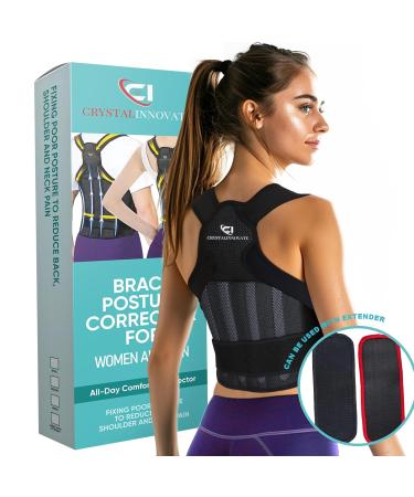 Adjustable Posture Corrector for Men & Women - Shoulder Straightener to Elevate Posture | Daily Alignment Boost (Large - Buy Online on GoSupps.com