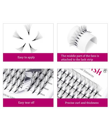 10D Volume Eyelash Extensions - 0.07mm C Curl Mixed Lengths (15-20mm) | Premium Artificial Lashes for Stunning Volume - Buy Online on GoSupps.com