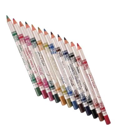 Mipcase 36 Pcs Colorful Eyeliner Color Eyeliner Pencil Colored s Colored Pencils Makeup Lip Line Bamboo Make Up