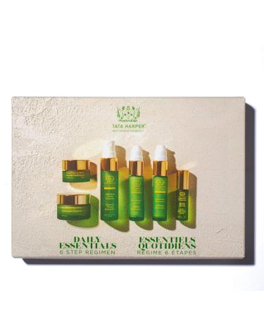 Tata Harper Daily Essentials Set, 6-Step Skincare Starter Regimen, 100% Natural, Made Fresh in Vermont
