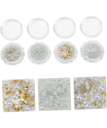 minkissy 20 Boxes Decorative Nail Art Loose Pearls Beads Buttons Flower Decor Home Accessories Decor Flowers Decoration Rhinestone for Hair Rhinestone for Nails Nail Charms Resin Ribbon Mix - Buy Online on GoSupps.com
