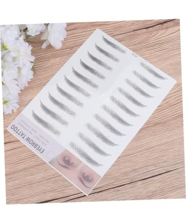 FRCOLOR 2pcs 3d Eyebrow Stickers Waterproof Stickers Makeup Tools Eyebrow Makeup Kit Woman Make up Stencil - Buy Online on GoSupps.com