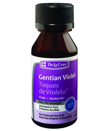 De La Cruz Gentian Violet First Aid Antiseptic 1 fl oz (30 ml)