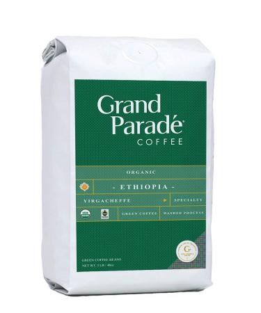 Grand Parade Coffee, 3 Lbs Unroasted Green Coffee Beans - Organic Ethiopian Yirgacheffe Grade 1 - Specialty Arabica Single Origin - Fresh Crop