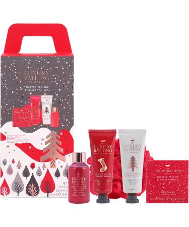 The Luxury Bathing Company - Toasted Praline & Sweet Vanilla Ultimate Stacking Treats Gift Set - Vegan Friendly - Buy Online on GoSupps.com