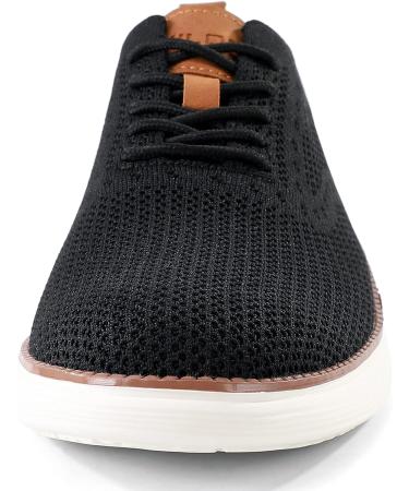 VILOCY Men's Mesh Dress Sneakers Oxfords Business Casual Shoes 7.5 Black - Stylish and Comfortable Business Shoes for Men - Buy Online on GoSupps.com