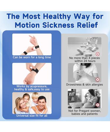 MEIYYJ Travel Sickness Bands for Adults and Kids - Motion Sickness Wristbands - 1 Pair (Black) - Buy Online on GoSupps.com