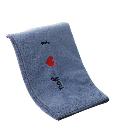 BILIKEYU High Density Coral Velvet Towel Can Be Cut Locked and Wrapped with Ultra Fine Fiber for Beauty Gifts Home (Blue A) Blue A